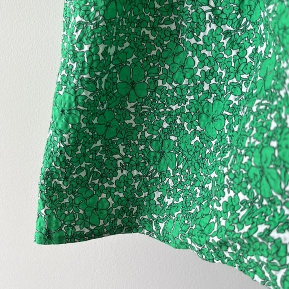 SHEIKE Clover Fields Green Floral Puff Sleeve Tiered Midi Dress NWT - Picture 13 of 16